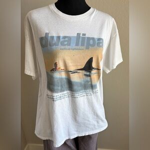 Graphic Tee - White Sunset Print